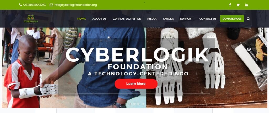 NGO website Cyberlogik Foundation