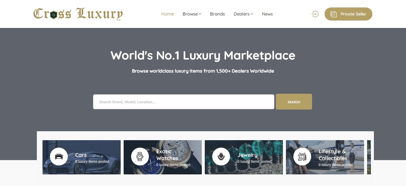 Web design Nigeria - Cross Luxury Dubai