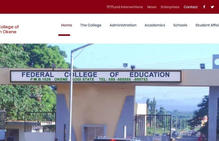 University website image FCE Okene