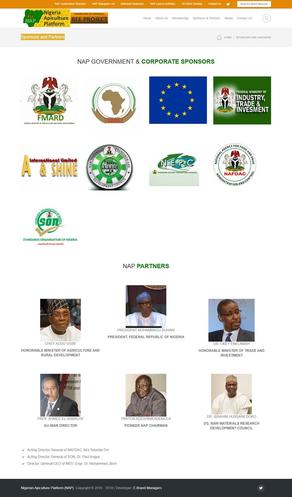 NGO website for Nigeria Apiculture Platform